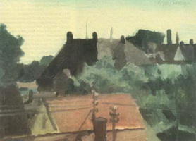 Вид на крыши (алла прима, 1986 г.)